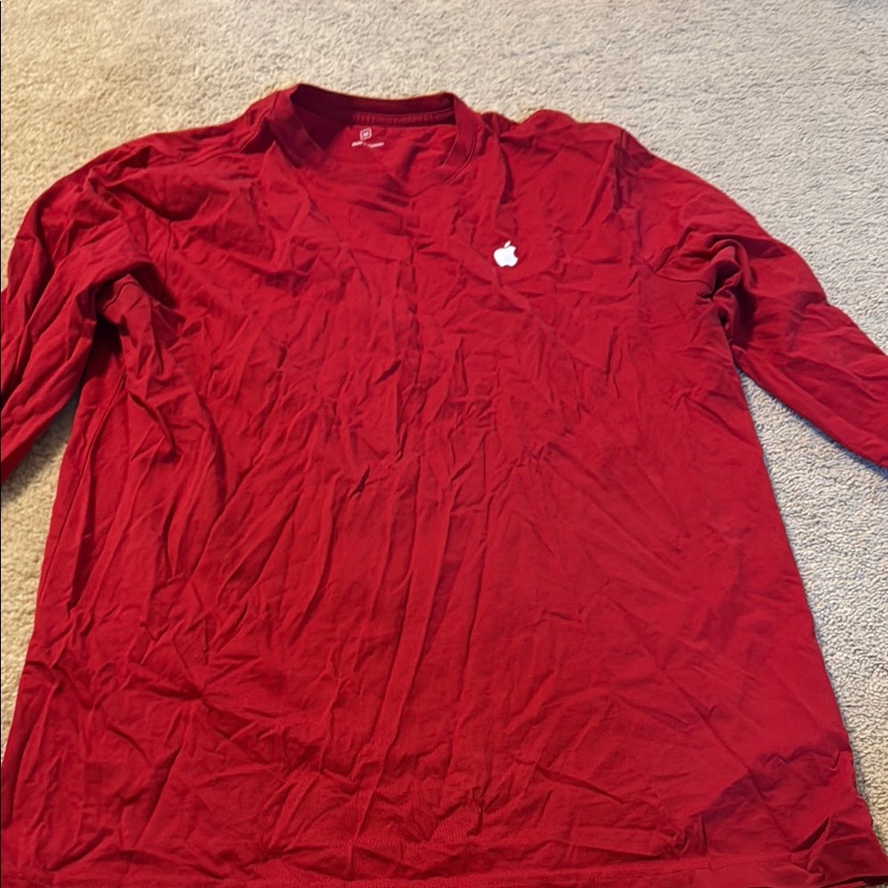 Apple Red Long Sleeve Tee